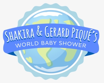 Shakira And Gerard Piqué"s Global Baby Shower With - Shakira Et Pique Word Baby Shower, HD Png Download, Free Download