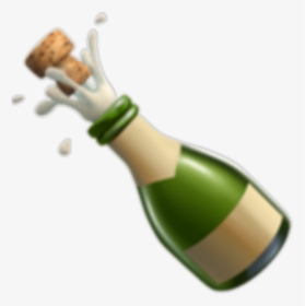 Champagne Bottle Emoji Png, Transparent Png, Free Download