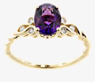 #ring #purple #diamond #crystal #gems #stone #jewel - Bague Png, Transparent Png, Free Download