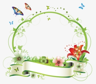 Flower Picture Frame Floral Design Clip Art - Frame Vector Png Design, Transparent Png, Free Download