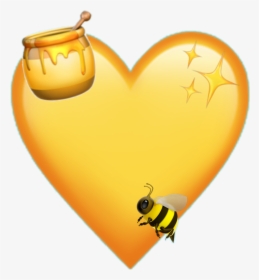 #bee #emojis #iphone #heart - Iphone Bee Emoji Png, Transparent Png, Free Download