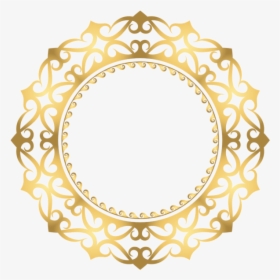 Png Clipart Circle Border Gold, Transparent Png, Free Download