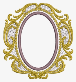 Old Gold Oval - Embroidery Frame Designs Png, Transparent Png, Free Download