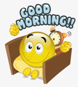 Good Morning Smiley Emoticon Emoji Clip Art Image Free - Cartoon, HD Png Download, Free Download