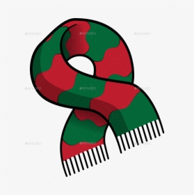 Scarf Bels Candy Cane Christmas Tree Ornament Present, HD Png Download, Free Download
