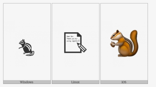 Chipmunk On Various Operating Systems - Cadeia Alimentar, HD Png Download, Free Download