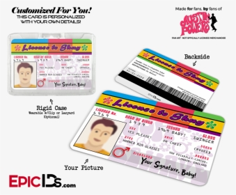 License To Shag "austin Powers - Galactic Empire Id Card, HD Png Download, Free Download