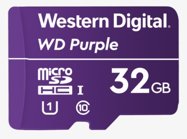 Wd Purple Microsd 32gb - Memory Card, HD Png Download, Free Download