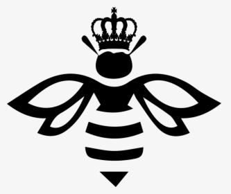 Queen Bee Logo , Png Download - Queen Bee With Crown, Transparent Png, Free Download