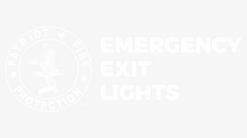 Pfp Emergency Exit Lights White - Johns Hopkins Logo White, HD Png Download, Free Download