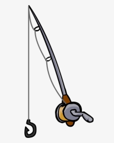 Image - Fishing Rod Drawing Easy, HD Png Download, Free Download