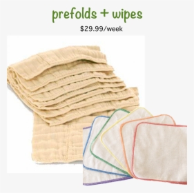 Organic Cotton Prefold Diaper Wipes Service Organic - Organic Cotton Cloth Nappy, HD Png Download, Free Download