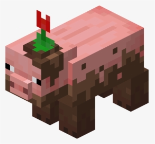 Muddy Pig - Minecraft Pig Black, HD Png Download, Free Download