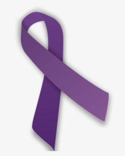 Cropped Purple Ribbon - Alzheimers Ribbon Clip Art, HD Png Download, Free Download