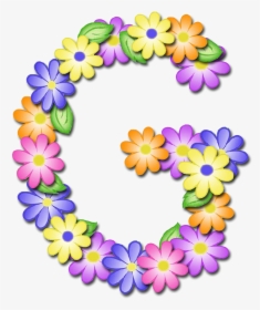 Ꭿϧc ‿✿⁀ Letter G, Margaritas, Clipart, Alphabet And - Flower Letter Clip Art, HD Png Download, Free Download