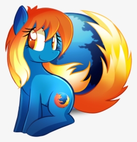 Rainbow Dash Applejack Pony Mammal Vertebrate Cartoon - Firefox Mlp, HD Png Download, Free Download