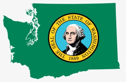 Washington State Flag Map, HD Png Download, Free Download