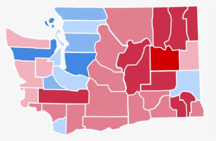Washington State Election Results 2016 Map, HD Png Download, Free Download