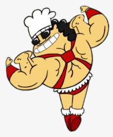 The Bread Maker Showing Muscles - Transparent Cartoon Showing Muscles, HD Png Download, Free Download