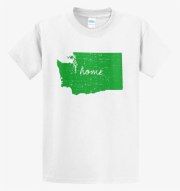 Green Wa State Home Shirt - Active Shirt, HD Png Download, Free Download