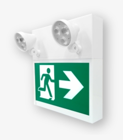 Exit Sign Beghelli Green Running Man, HD Png Download, Free Download