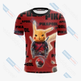 Pikapool Deadpool And Pikachu New Unisex 3d T-shirt - Label, HD Png Download, Free Download