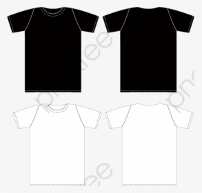Vector Black And T Shirt Template Front And Back, Black, - Generator Rex T Shirt, HD Png Download, Free Download