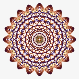 Prismatic Mandala Line Art 5 No Background Clip Arts - Преден Венец За Bmx, HD Png Download, Free Download
