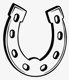 Horseshoe Transparent Drawn - Drawing Horse Shoe, HD Png Download, Free Download