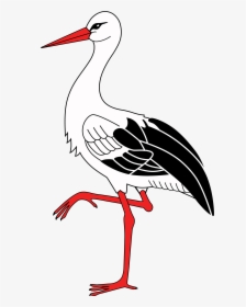 Animated Stork Png Image - Cigogne Dessin, Transparent Png, Free Download
