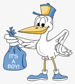Vector Free Download Cartoon Stork Image Delivering - Stork Its A Boy, HD Png Download, Free Download
