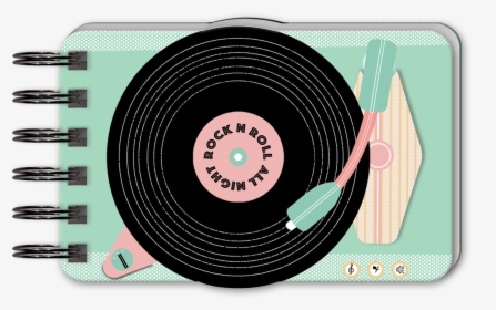 Record Player Spiral Note Pad - Circle, HD Png Download, Free Download