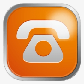 #telefone #telephone @lucianoballack - Orange Telephone Icon, HD Png Download, Free Download
