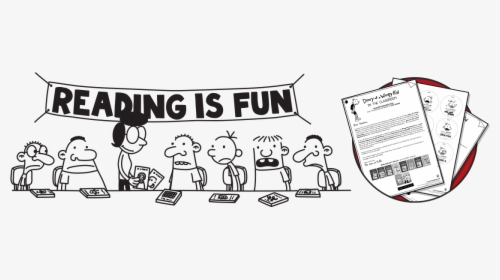 Reading Is Fun Png - Diary Of A Wimpy Kid Reading Is Fun, Transparent Png, Free Download