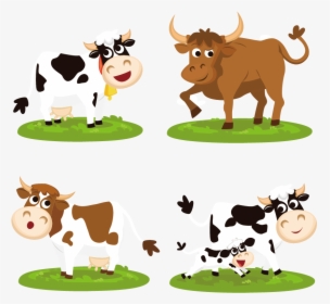 Beef Cartoon Clip Art - Cartoon Cow Free Png, Transparent Png, Free Download