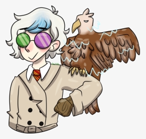 Detective Boi And His Glorified Eagle - Cartoon, HD Png Download, Free Download