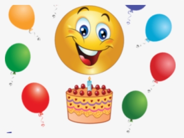 Emoji Clipart Celebration - Smiley Happy Birthday Emoji, HD Png Download, Free Download