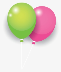 Green Pink Balloon - Sphere, HD Png Download, Free Download