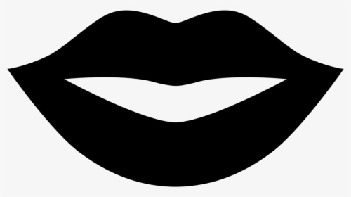 Art,black And - Smiling Lips Clipart Black And White, HD Png Download, Free Download