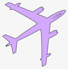 Clip Art - Purple Airplane Clipart, HD Png Download, Free Download