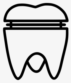 Transparent Tooth Outline Clipart - Molar Icon Png, Png Download, Free Download