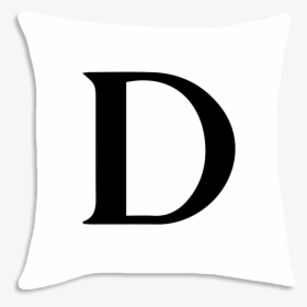 Letter D Serif Font Throw Cushion The Ⓒ, HD Png Download, Free Download