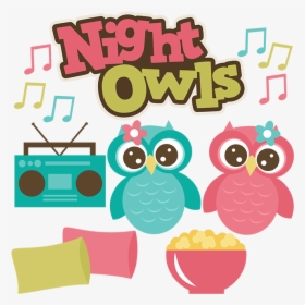 Cartoon Clipart Night Owl, HD Png Download, Free Download