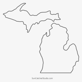 Printable Outline Of Michigan, HD Png Download, Free Download