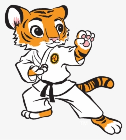 Transparent Tiger Cartoon Png - Karate Tiger Clipart, Png Download, Free Download