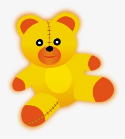 Yellow Teddy Bear Clipart, HD Png Download, Free Download