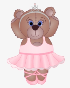 Ballerina Clipart Teddy Bear - Teddy Bear Ballerina, HD Png Download, Free Download