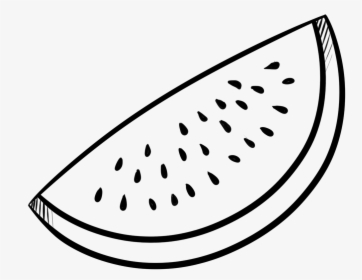 Comic Background Png - Outline Image Of Watermelon, Transparent Png, Free Download