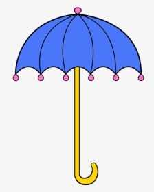 Drawing Object Umbrella - Draw A Umbrella, HD Png Download, Free Download
