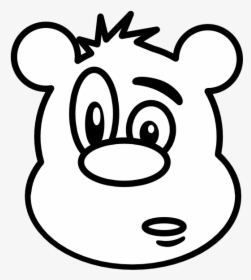 Teddy Bear Black And White Teddy Bear Clip Art Black - Cartoon Bear Images Black And White, HD Png Download, Free Download